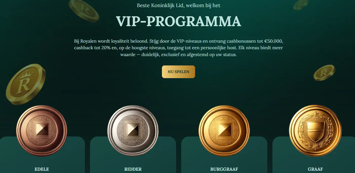 royalen casino vip programma